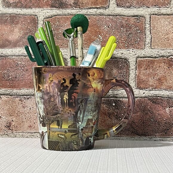 DALI Museum Art Mug Pen Holder Multi Novelty Collectible Souvenir Pencil Holder - Picture 1 of 16